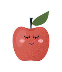 Cute apple concept