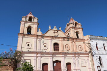 Fototapeta na wymiar Church of Our Lady of Carmen at Plaza del Carmen in Camagüey, Cuba Caribbean