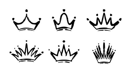 The vector image of crowns art