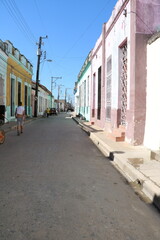 Street in the City of Camagüey, Cuba Caribbean