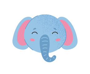 Cute elephant head