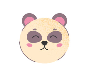 Cute panda head