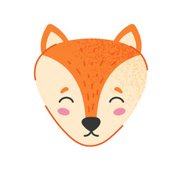 Cute fox head