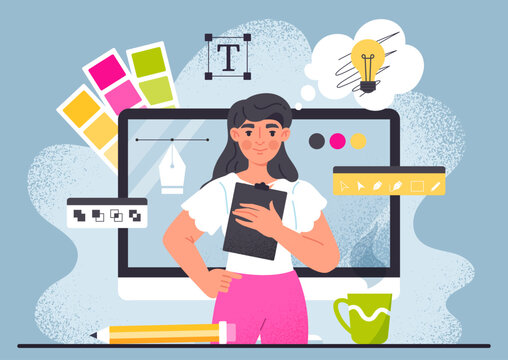 Graphic designer concept