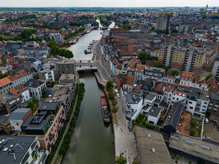 view of the town Ghent Belgium 