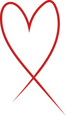 heart design illustration isolated on transparent background