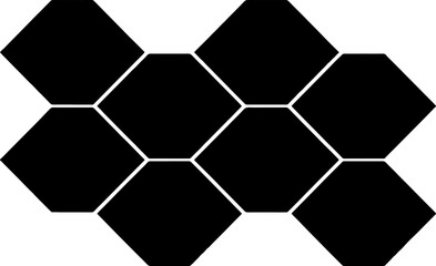 Rough, irregular texture composed of monochrome geometric elements. Overlay distressed grunge background. Abstract vector illustration. Isolated on white background. EPS10