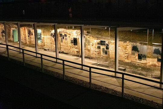 20.1.23 Berlin Germany: Topography of Terror outdoor Museum exhibition in Berlin, Germany 
