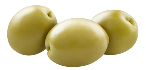 Delicious olives cut out