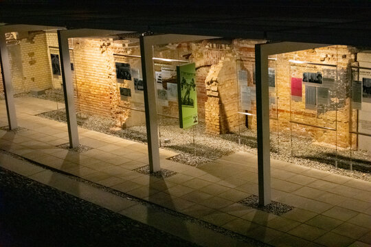 20.1.23 Berlin Germany: Topography of Terror outdoor Museum exhibition in Berlin, Germany 