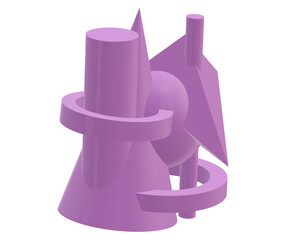 
colored geometric shapes, illustration