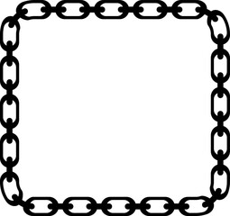 Chain design illustration isolated on transparent background