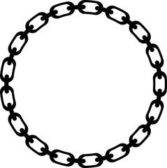 Chain design illustration isolated on transparent background