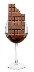 red wine flavours with chocolate