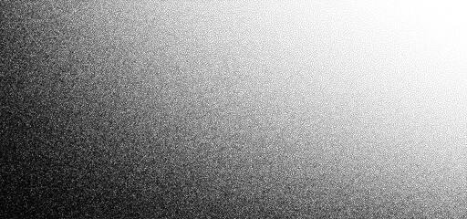 Noise grain texture background of gradient halftone dots, vector stipple dotwork pointillism. Noise grain, engraved sand overlay or grainy dots dissolve fade on paper, dotwork grit pattern - obrazy, fototapety, plakaty
