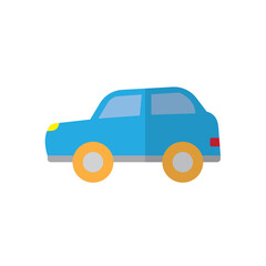 Isolated colored car toy icon Flat design Vector