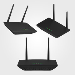 3d Wi-fi router - obrazy, fototapety, plakaty