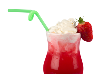 Cocktail smoothie strawberry drink milkshake whipped cream cream