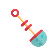 Isolated colored shovel toy icon Vector