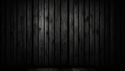 Background black wood texture created with generative AI