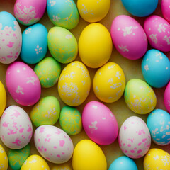 Fototapeta na wymiar Colorfull Easter Eggs. Generative AI