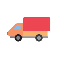Isolated colored truck toy icon Vector