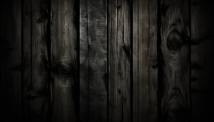 Background black wood texture created with generative AI