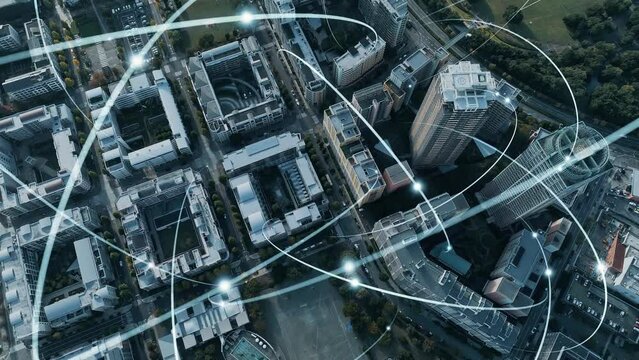 都市とネットワーク　空撮