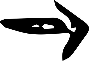 arrow vector design illustration isolated on transparent background 