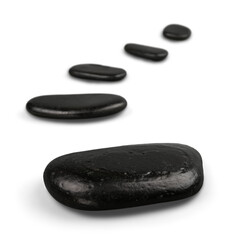 Curved Line of Pebbles