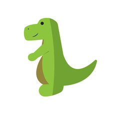 Isolated colored dinosaur toy icon Vector