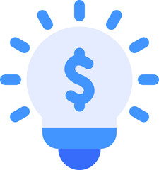 lamp money icon