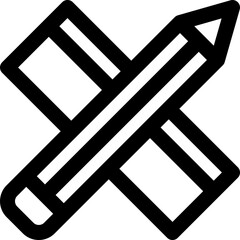 pencil ruler icon