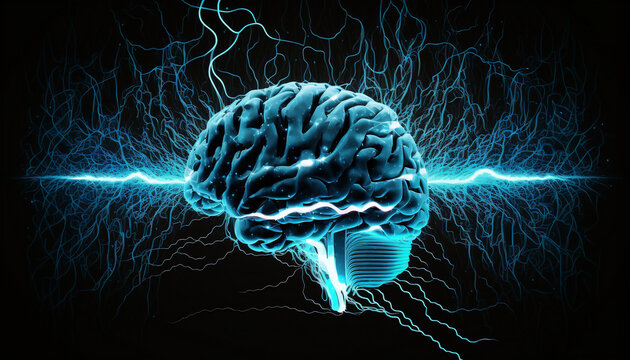 human brain waves concept generative ai 