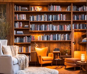 interior of a modern living room with a large window. 3d rendering