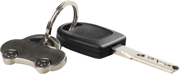 Black Car Key with car badge