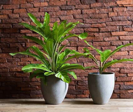 green plant in pot on wooden table