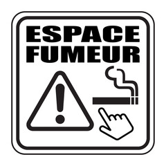 Logo espace fumeur.