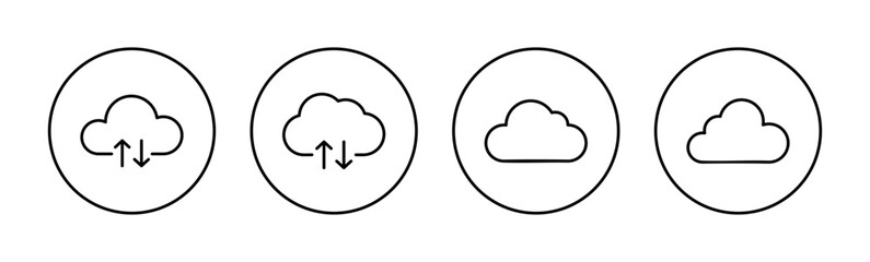 Cloud icon vector for web and mobile app. cloud sign and symbol