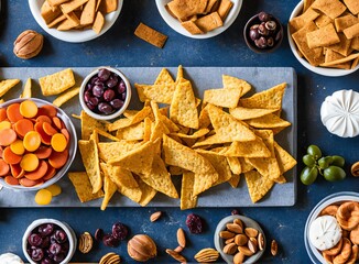 assortment of delicious food, selective focus