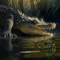 Obraz premium Crocodille