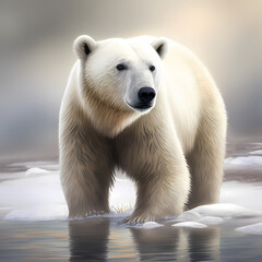 Obraz na płótnie Canvas White Polar Bear