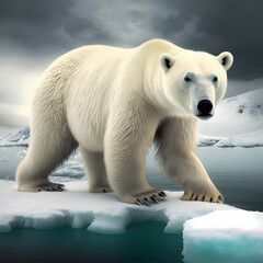 Fototapeta na wymiar White Polar Bear