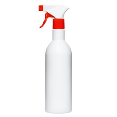 Plastic spray bottle cut out