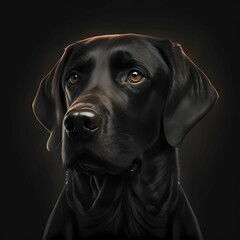 Generate AI, Black dog