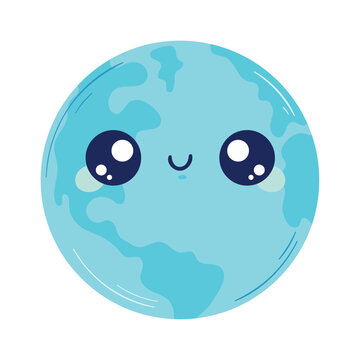 world planet earth kawaii