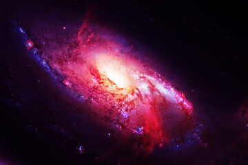 Fototapeta na wymiar Beautiful purple galaxy. Elements of this image furnished by NASA 