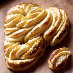 Fototapeta premium Closeup of french pastry croissant delicious and highly detailed food