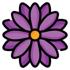 Dahlia Flower Icon