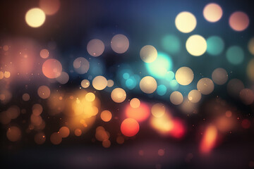 Background Bokeh Lights Street